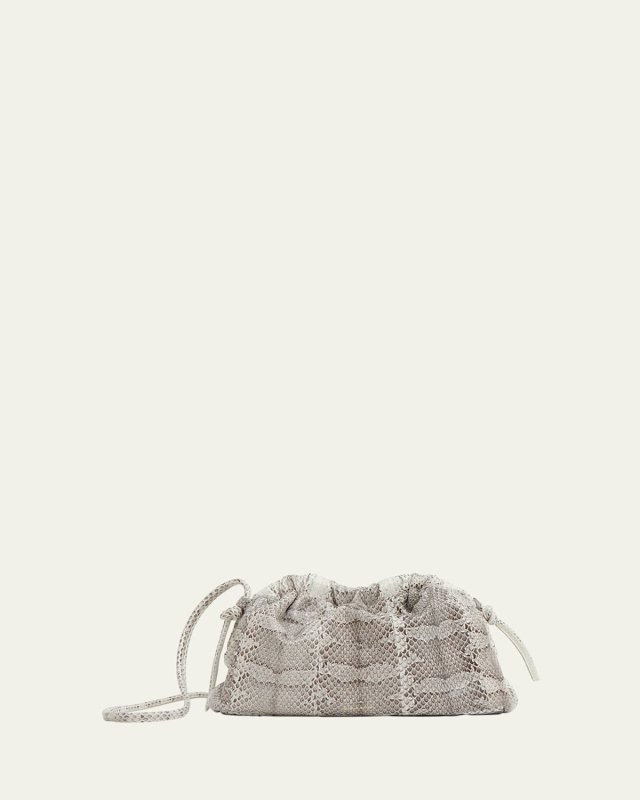 Cloud Mini Snakeskin Clutch Bag